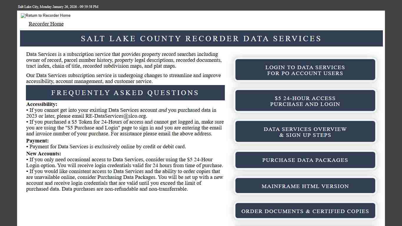 Salt Lake County Recorder - Home